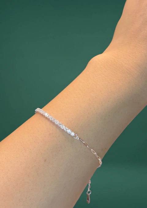 PULSERA TENNIS PLATA 925 ZIRCONIAS