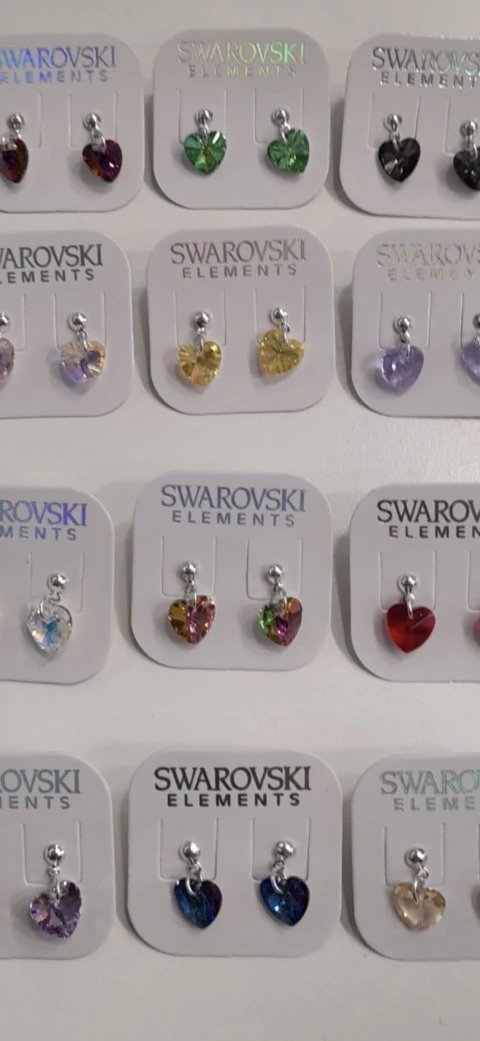 Aros cristal plata 925