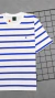 CAMISETA BROOKSFIELD LISTRADA AZUL C/BRANCO