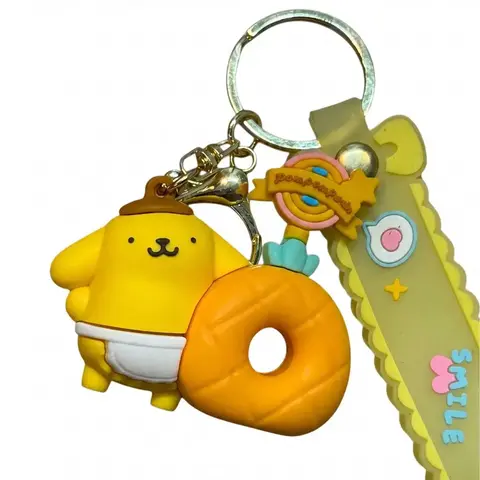 Llavero de Goma - Pompompurin (Sanrio)