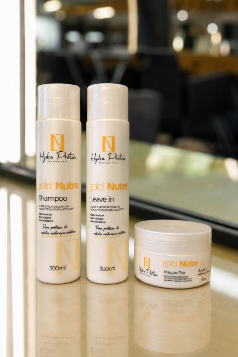kit para Lavagem shampoo máscara e leave in / para sua prótese