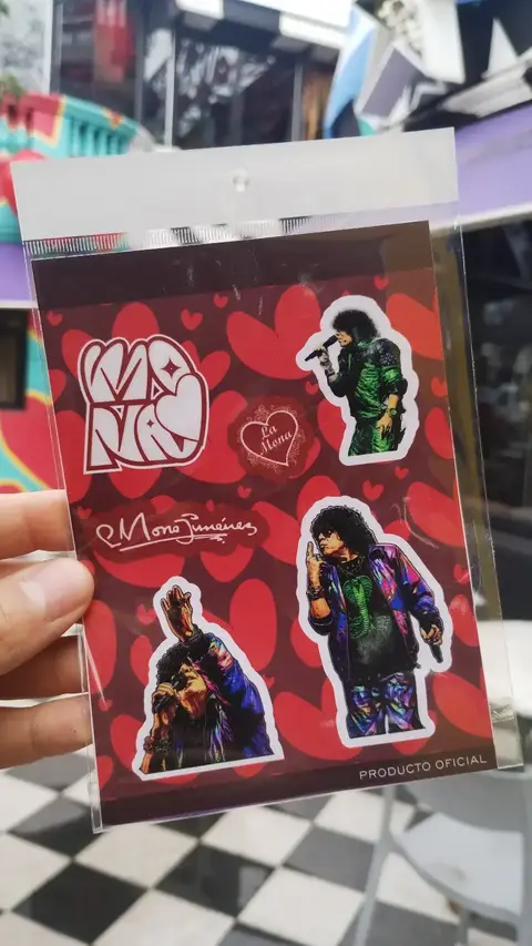 Plancha sticker con laca