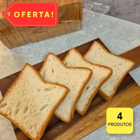 Combo 4 pães forma sem glúten