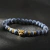 Pulseira com Cabeça de Leopardo Dourada para Homens, Moda Masculina, Pulseiras de Joias - comprar online