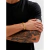 Pulseira Trançada Clássica Estilo Hip-Hop Europeu Americano Masculino, Acessório de Pulso