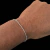 Pulseira Masculina Prata fina 1.2mm veneziana 19cm Banhada a Prata 925