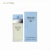 Perfume feminino Brand Collection nº 093 em frasco fosco com tampa azul ao lado da embalagem azul clara