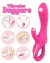VIBRADOR DAGGERS - COM ESTIMULADOR S-HANDE | Ref. 7248 - loja online