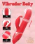VIBRADOR BETTY 2 EM 1 - VIBRAÇÃO, ANÉIS SOBE E DESCE | Ref. 7464 - loja online