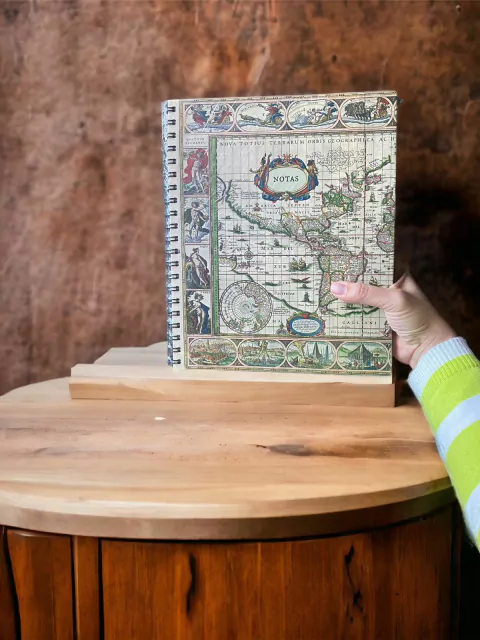 Mapas Antique - Cuaderno Liverpool anillado