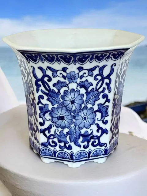 Porcelana - Potiche macetero mediano 21,5cm