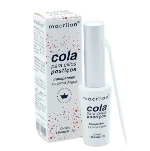 Cola para Cílios Postiços Incolor - Macrilan