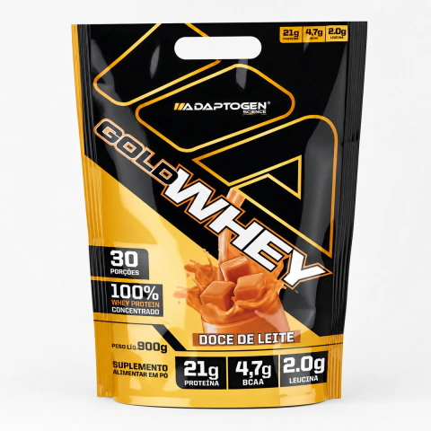 Gold Whey 100% Concentrado 900g Adaptogen
