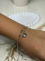 PULSEIRA DUPLA BOLINHA COM CORAÇÃO EM AÇO PRATA* - comprar online