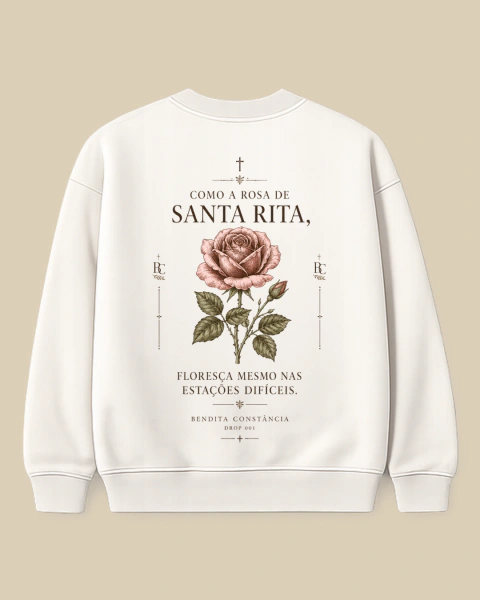 Moletom Bendita | A rosa de Santa Rita