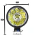 FAROL MINI RENDONDO 126W 21 LEDS BIVOLT - comprar online