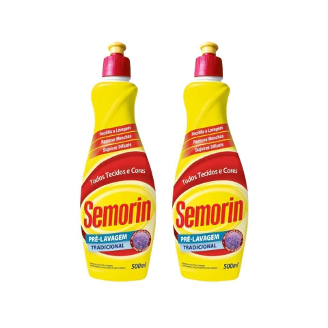 KIT C/2 UNIDADES Pré Lavagem Tradicional Semorin 500ml