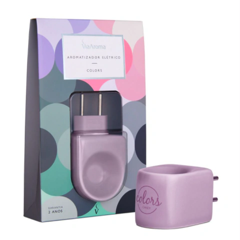 Aromatizador Elétrico Via Aroma Colors Lilás