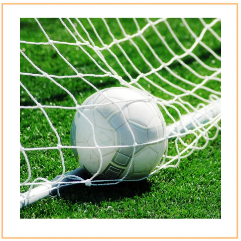 Red de fútbol blanca