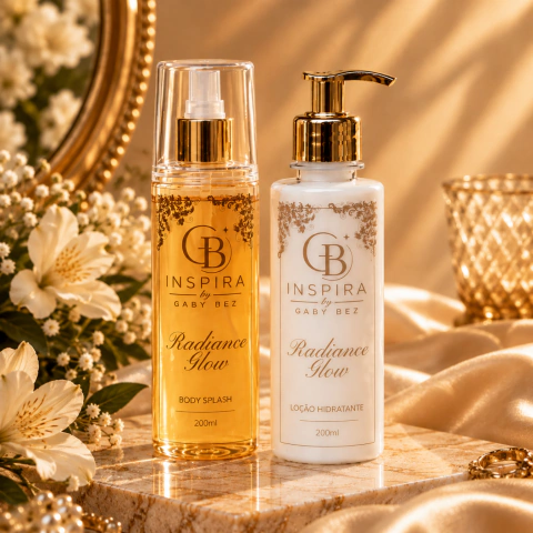 Combo Radiance Glow – Hidratante + Body Splash Iluminador