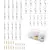 Kit Combo Pesca 60 Unidades Mosquetones Esmerillones