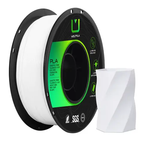 FILAMENTO - PLA - BRANCO - MULTFILA - 1KG