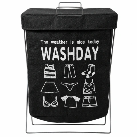 Canasto Para Ropa Sucia "Washday" con Tapa