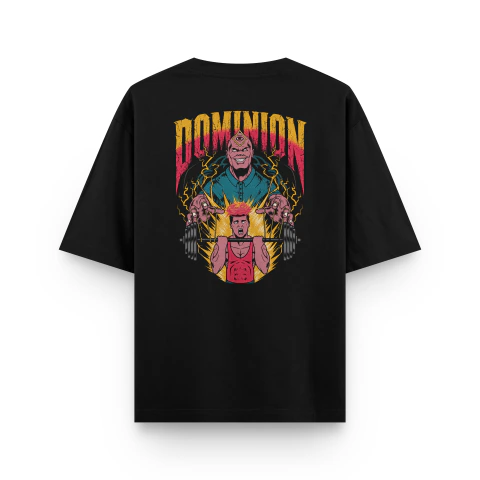 OVERSIZED ''DOMINION'' PRETA