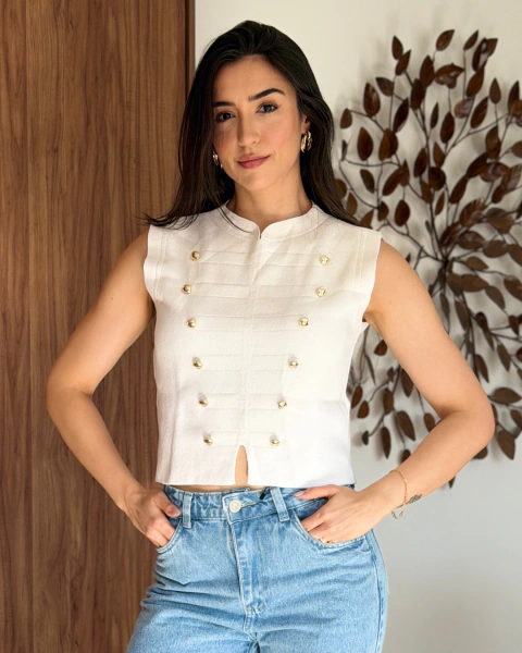 Colete Napoleão off white