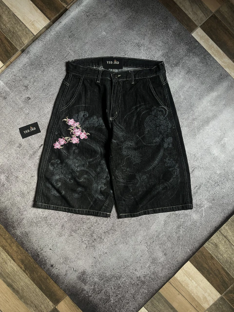 Bermuda Baggy Sakura (Raw Denim)