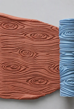 Rolo de Textura Cerâmica Grão de Madeira 15cm R27