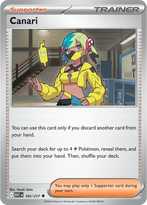 Carta Pokémon Canari - Ascended Heroes (185/217)