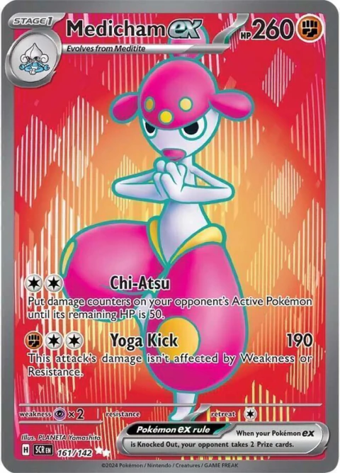 Carta Pokémon Medicham ex - Stellar Crown (161/142)