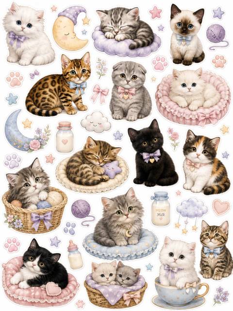 Gatos 013 - DTF Têxtil