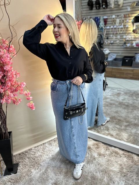 Saia Jeans Mid