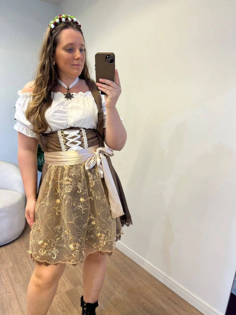 Avental Luxo Frida Dourado