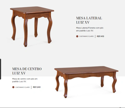 Mesa de Centro Luiz XV