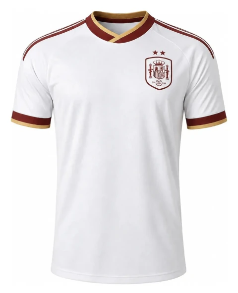 Camisa Espanha Branca 2 estrelas 26/27 JOGADOR