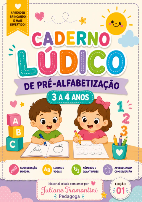 CADERNO LÚDICO - 1º edição