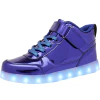 JEVRITE Tênis unissex de cano alto com luz LED – Carregamento USB para mulheres e homens – Sapatos para casais - comprar online