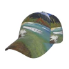 Boné de beisebol Kauai Hawaii Seashore ajustável Golf Dad Hat Fashion Cotton Sport Hats for Men Women Visor Cap Preto