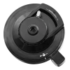 Substituição da tampa da tigela externa compatível com a máquina de sorvete Ninja Creami Deluxe NC501 NC500 Series, para acessórios de peças de reposição Ninja Creamy Deluxe (sem remo)