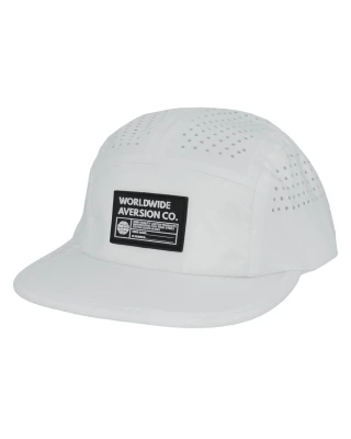 Boné Aversion Five Panel Corrida Running Aba Reta Flexível Branco - Model UltraDryLite