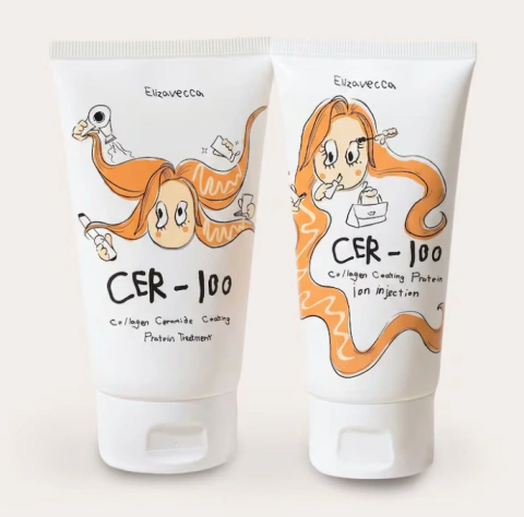 Máscara capilar CER-100 colágeno e ceramida 100ml | ELIZAVECCA