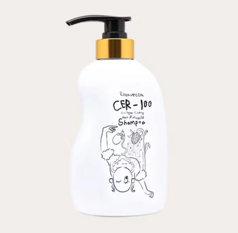 Shampoo CER-100 de proteína colágeno e ceramida 500ml | ELIZAVECCA