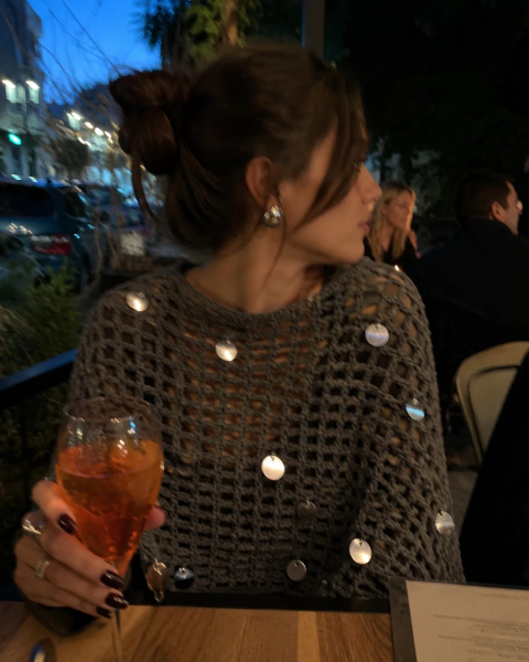 Poncho Crochê Goldie