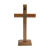 Crucifixo de Mesa e Parede com Medalha de São Bento Dourado 19 cm - loja online