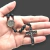 Terço Medalha Duas Cruzes Preto Fosco Prateado - Artigos Religiosos Católicos | Loja Católica | Presentes e Lembranças