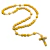 Terço Católico Tradicional Madeira Amarelo 8 mm na internet