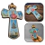 Crucifixo Cruz de Parede Nossa Senhora Resinado